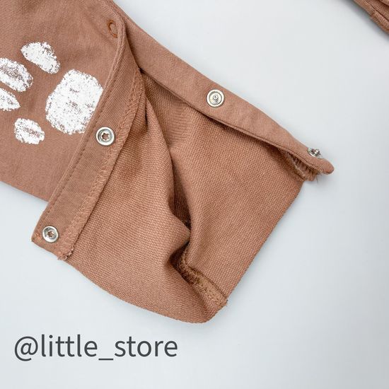 Комбинезон со свитшотом "Лапки" Шоколад