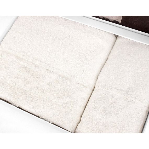 Набор полотенец  MINOSO крем 2 пр.  TIVOLYO HOME