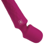 Бордовый вибромассажер Luna - 21,4 см. (Цвет: бордовый)