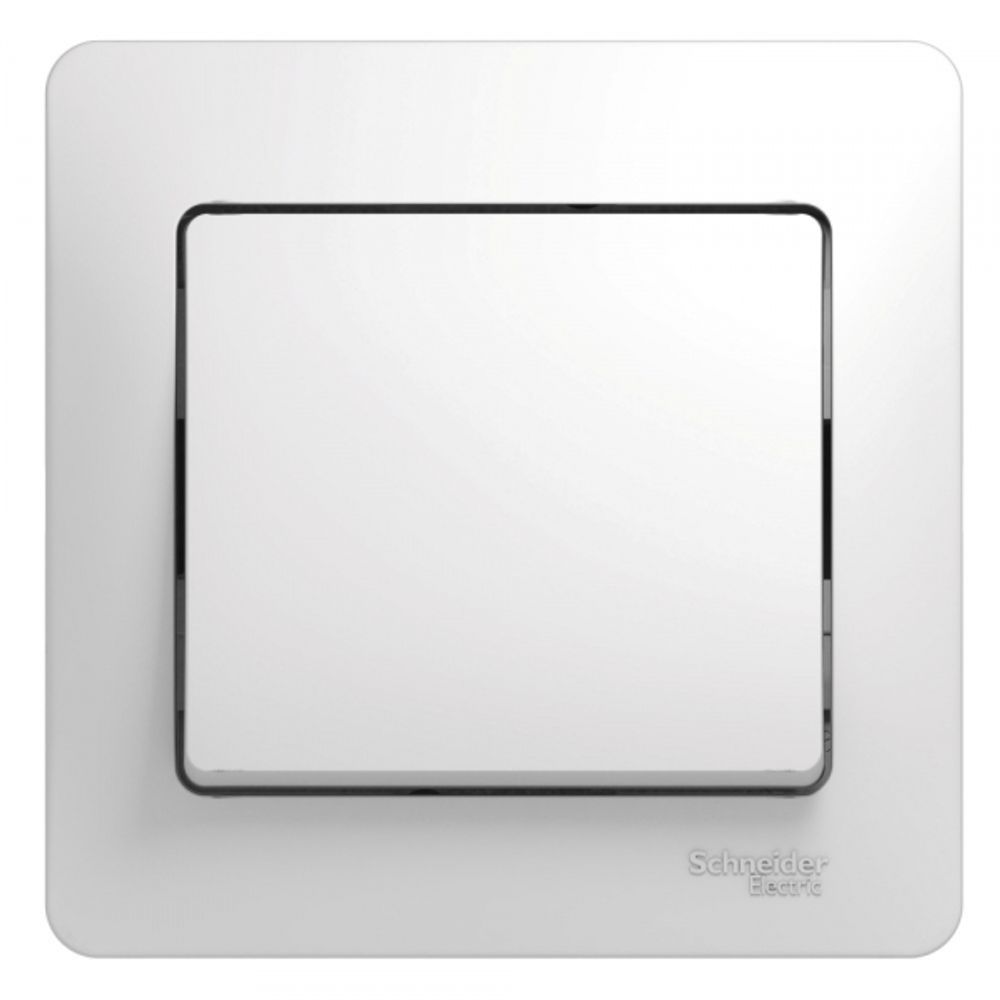 Schneider Electric Glossa Белый Выключатель 1-клав. в сборе с рамкой IP20 скрытая установка 86977