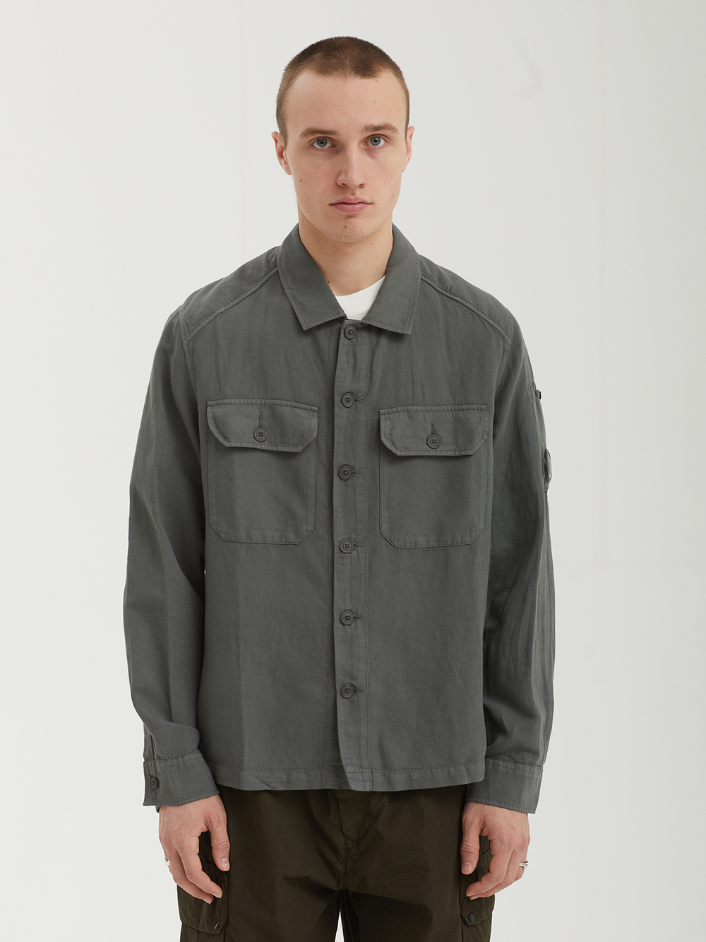 Мужская Рубашка In Broken Twill