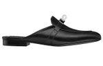 HERMES Oz Closed Toe Slippers Women"s Black