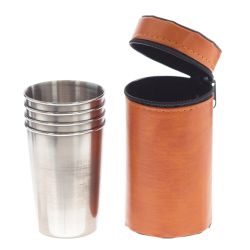 GAEM Набор из 4-х стопок в чехле, 200 мл, L6 W6 H12 см