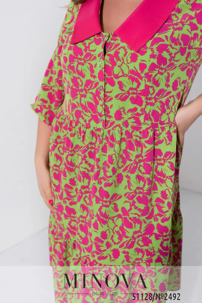 Платье 2492-салатовый Minova