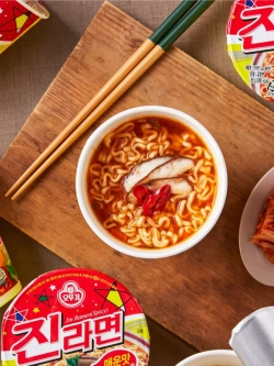 Лапша корейская Джин Рамен острый вкус 65 г * 3 шт