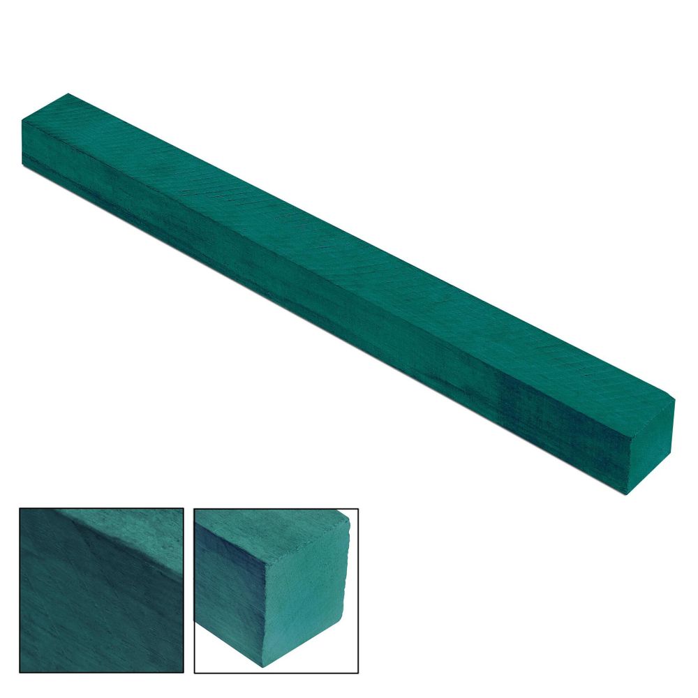 Заготовка для кия зеленая 40x40x650mm