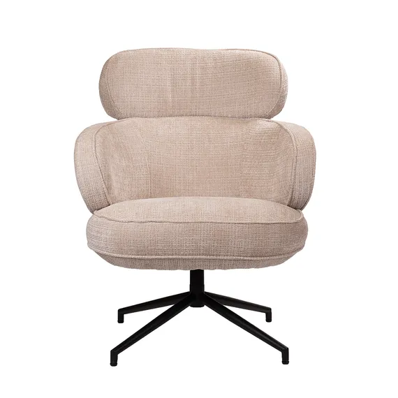 Кресло KING кремовый, шенилл