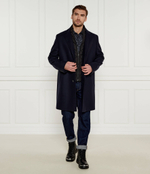 Шерстяное пальто Milogan2441 HUGO - темно-синий(50528836)