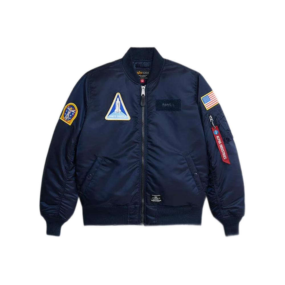 Бомбер Alpha Industries MA-1 NASA Gen II Replica  (Синий)