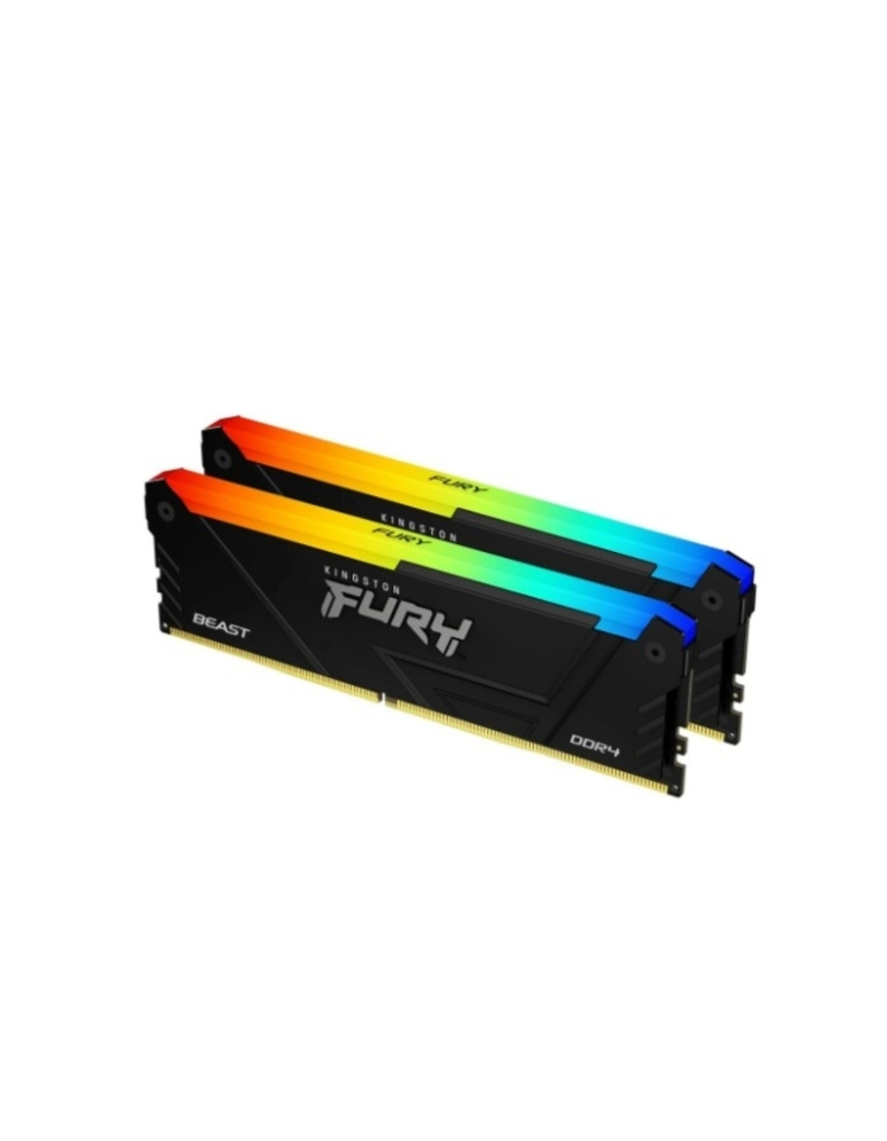 Модуль памяти DIMM 32Gb 2х16Gb DDR4 PC28800 3600MHz Kingston Fury Beast RGB Black (KF436C18BB2AK2/32)