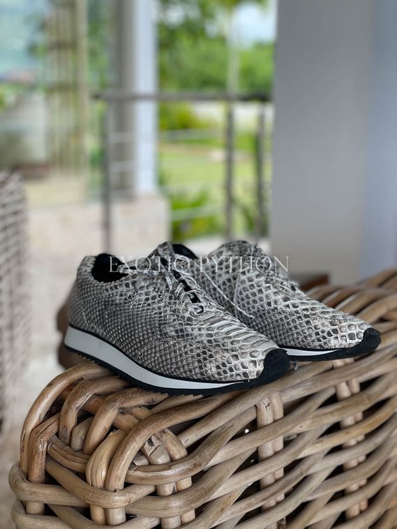 Кроссовки из кожи питона SH-166