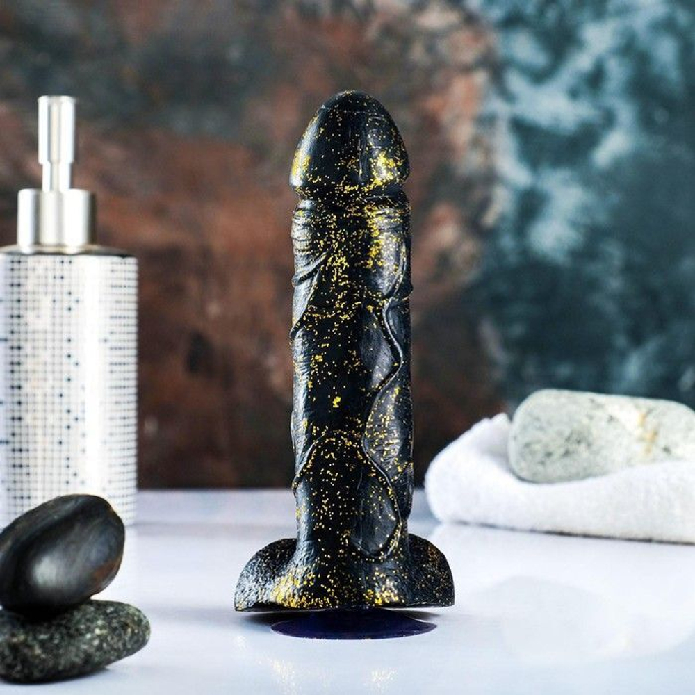 Черное фигурное мыло Мылим по-взрослому - 16 см. (Цвет: черный)