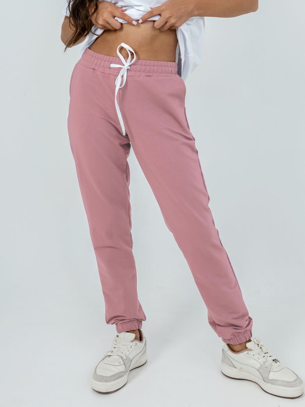 С-624 Брюки-джоггеры из футера