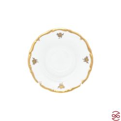 Набор блюдец Queen's Crown Золотая роза 15 см(6 шт)