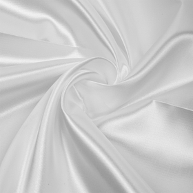 Ткань Атлас-сатин 67 г/м² 100% полиэстер шир.150 см  цв.белый