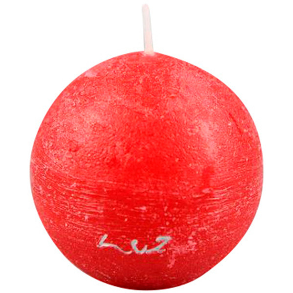 Свеча-шар Luz your senses 6см античный красный