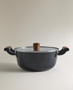 Zara Home кастрюля из стекла, цвет кремовый, 24 см