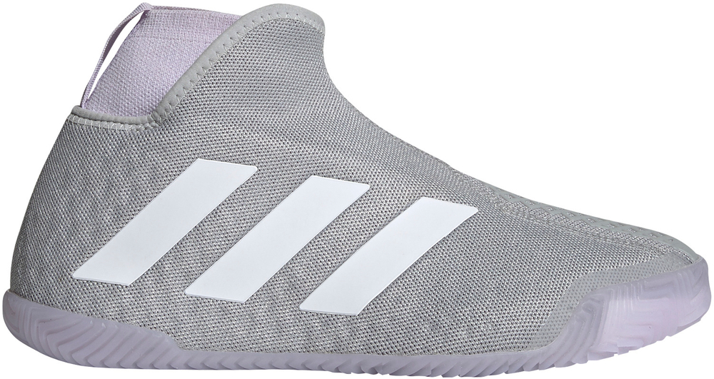 Женские Кроссовки теннисные Adidas Stycon Laceless W - grey two/cloud whie/purple tint