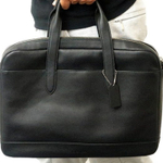 COACH Hamilton Leather Handheld Laptop Bag Briefcase Large Men"s Black