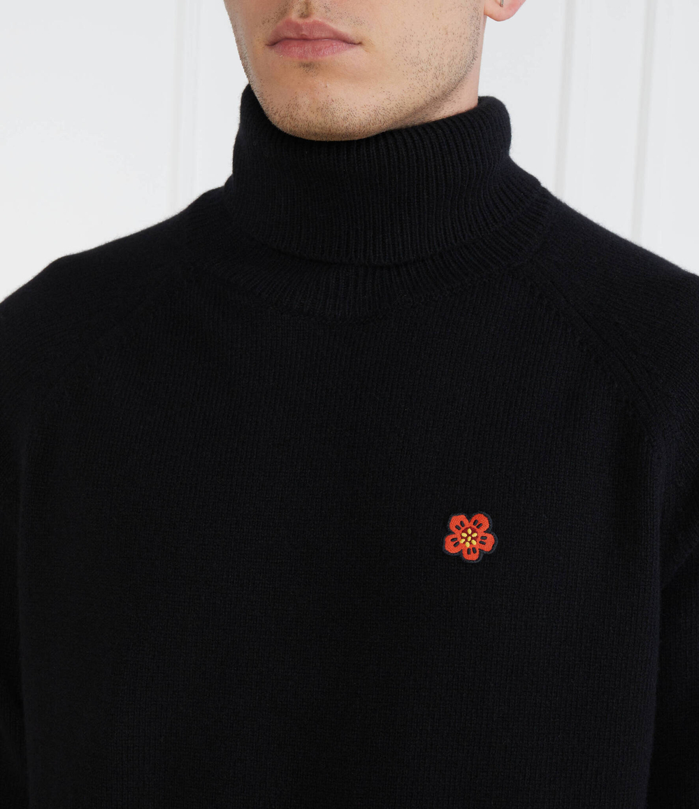 Хлопковый гольф Kenzo - черный(FD65PU4283LC)
