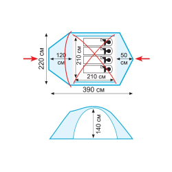 Tramp палатка Lair 4 (V2)