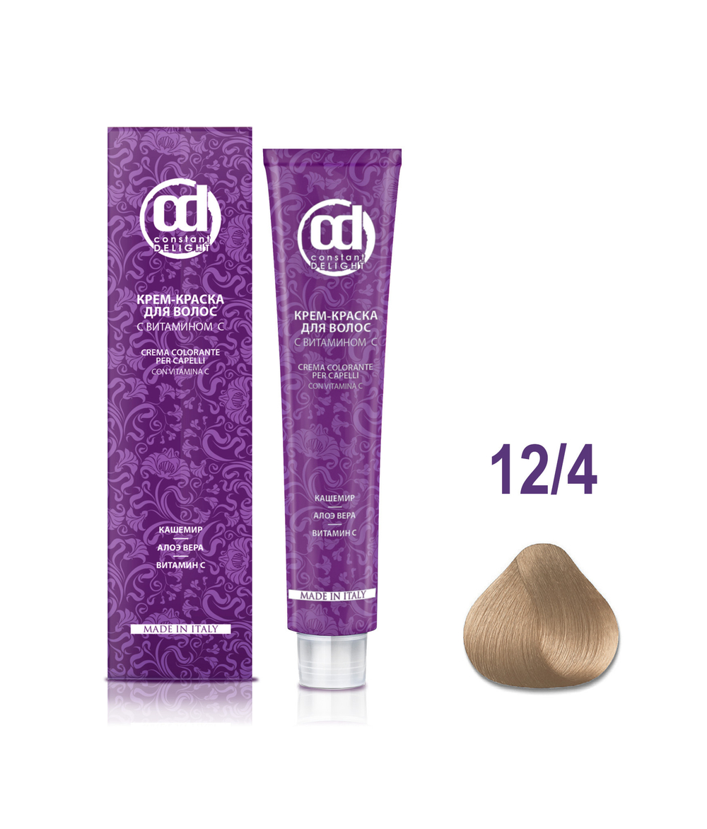 Д 12/4 крем-краска для волос с витамином С специальный блондин бежевый 100 мл V