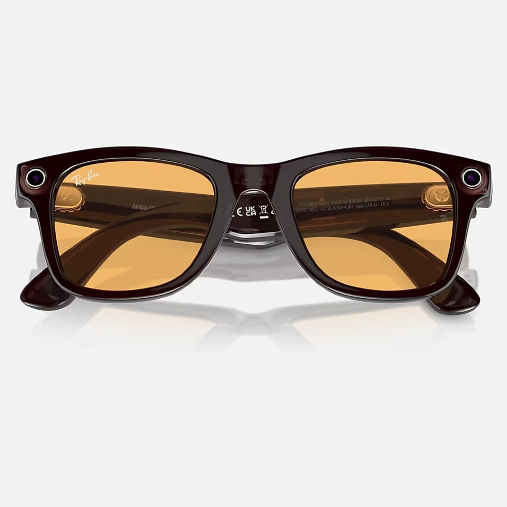 Ray-Ban Meta Wayfarer ( Цвет оправы - черный, цвет линз - янтарный )