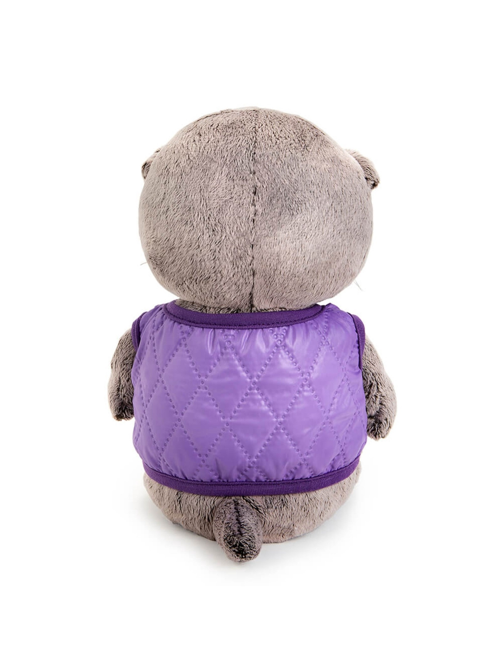 Мягкая игрушка Басик в дутом жилете с сердечко 20 см BB-123