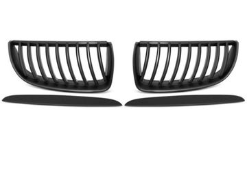 Решетка (ноздри) радиатора MATT BLACK для BMW 3 E90 E91