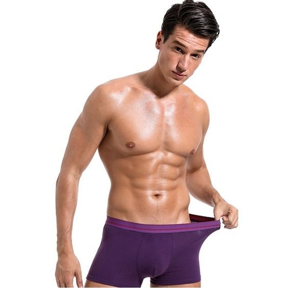 Мужские трусы боксеры фиолетовые ROMEO ROSSI 6084-5