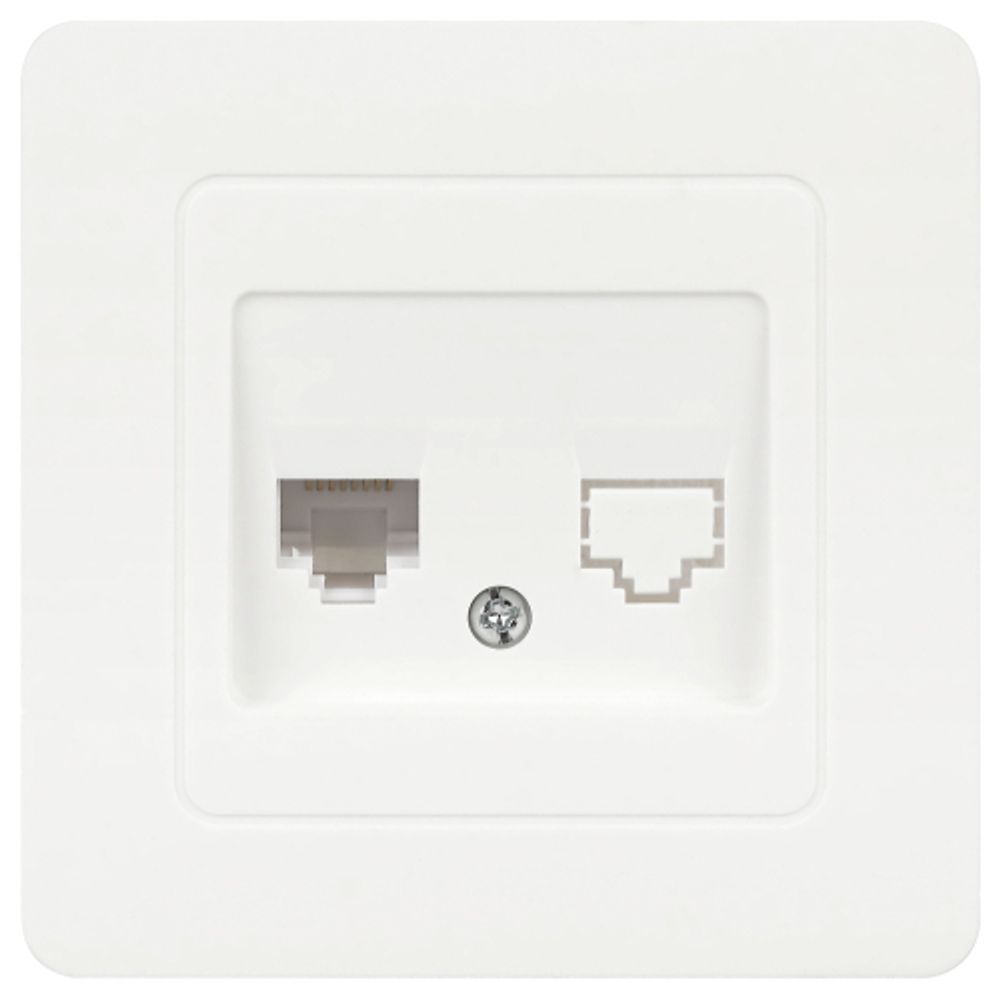Розетка Intro Style 7-303-01 информационная RJ45, СУ, белый | Intro