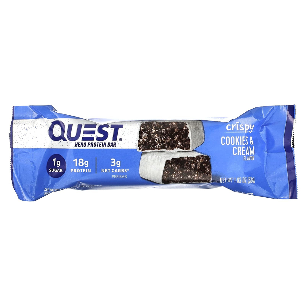 Quest Nutrition, протеиновый батончик, хрустящее печенье с кремом, 12 батончиков по 52 г (1,83 унции)