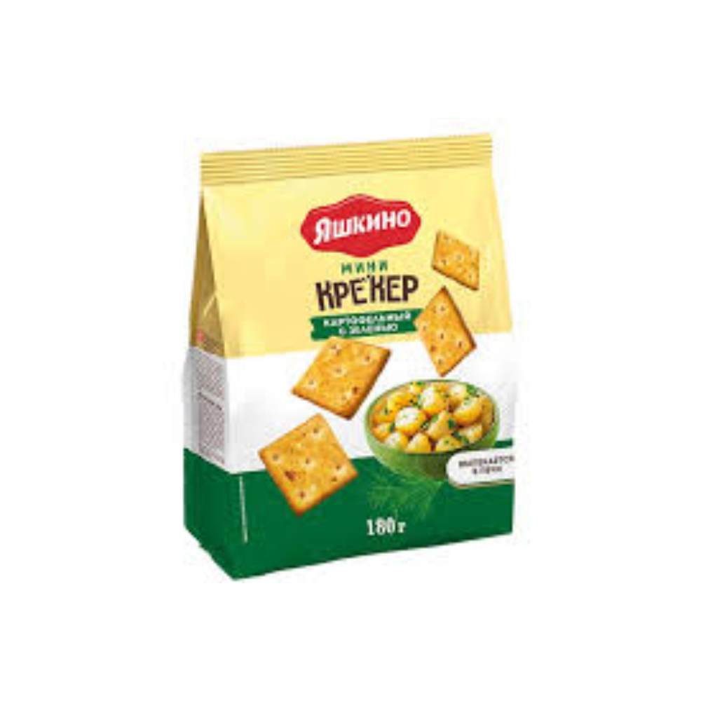 Крекер Картофельный с зеленью Яшкино 180 гр