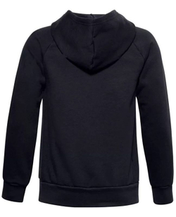Кофта для мальчика теннисная Under Armour Rival Fleece Hoodie - black/onyx white