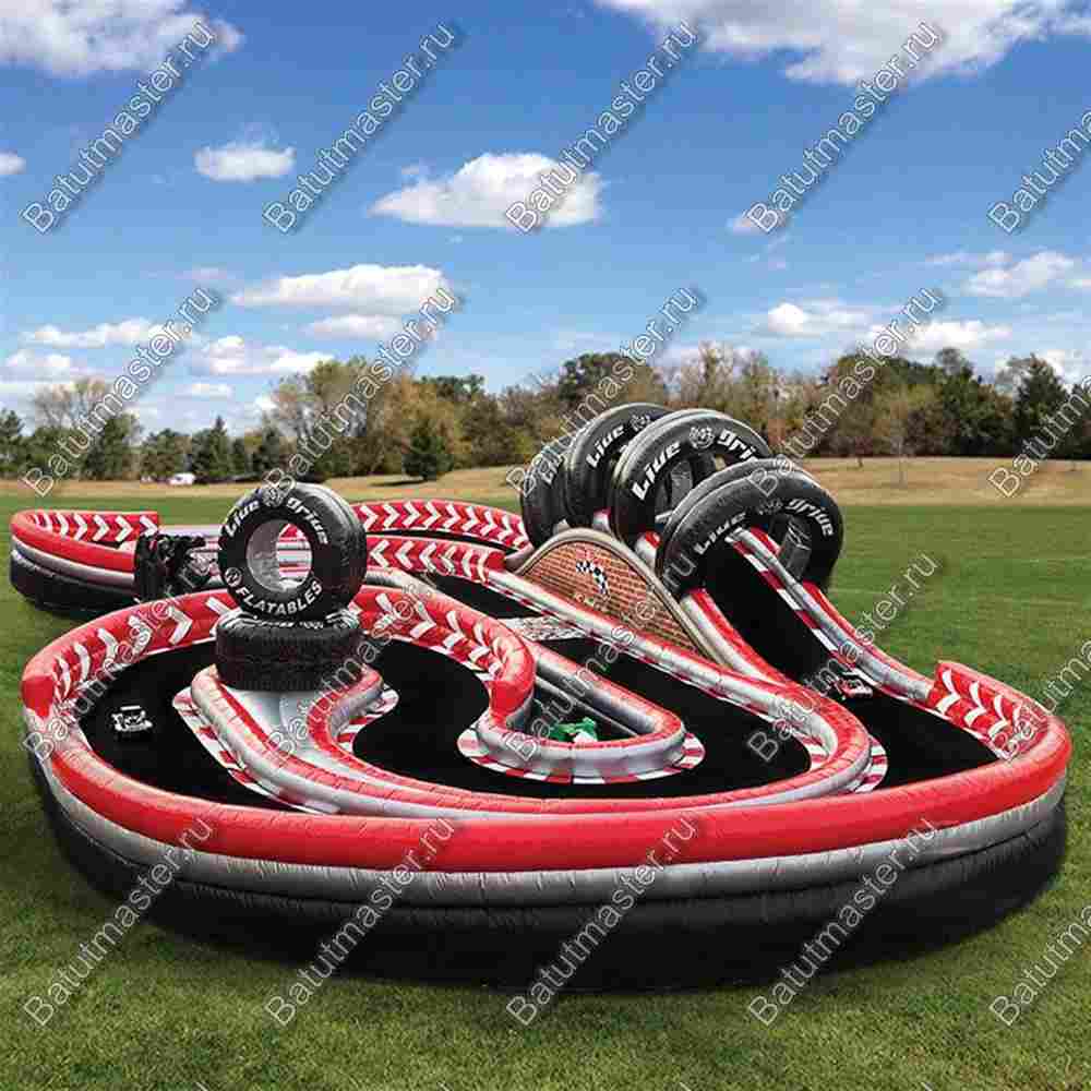 Надувная трасса для машинок "Автотрек", 15,3*6*2,5 м