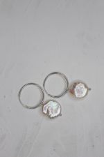 Серьги конго с большим жемчугом