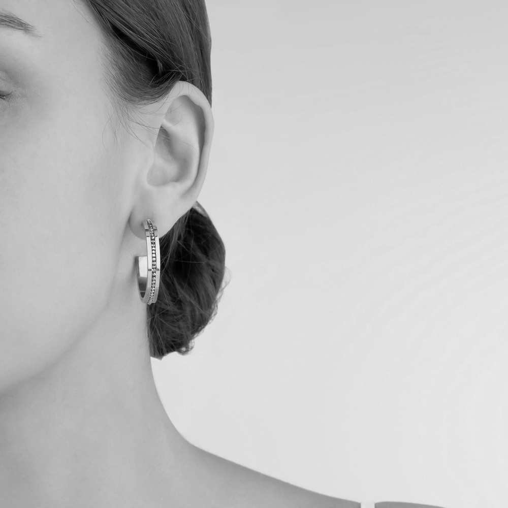 Серьги Coeur de Lion Crystal-Rosegold 0149/21-1822