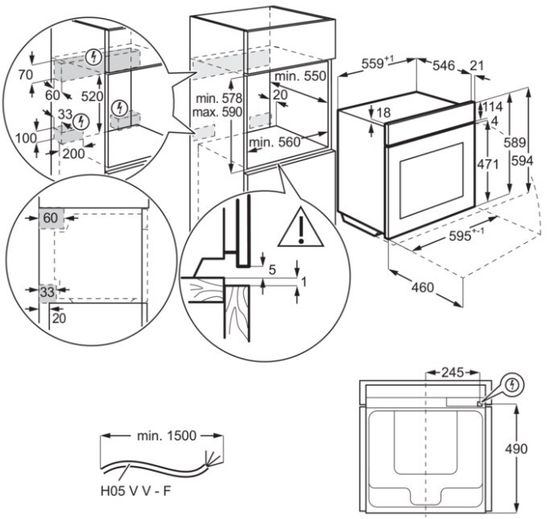 Электрический духовой шкаф Electrolux KOEAP31WT