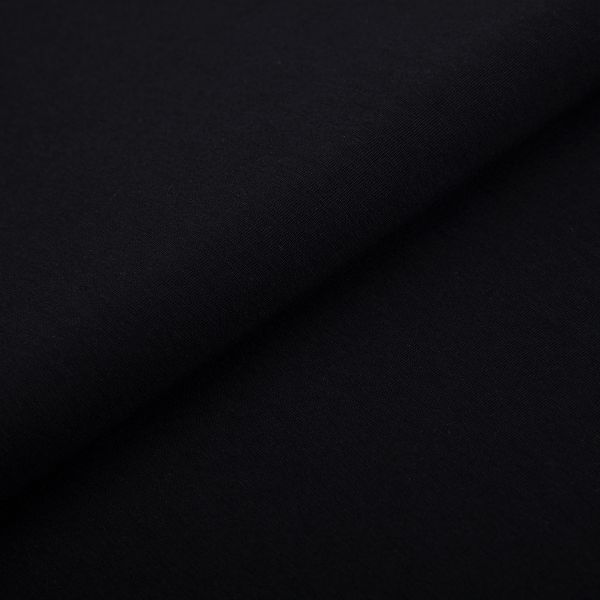 Кулирка 150±5 г/м², 40/1 Comp.Penye FULL LYC, 170 см / 5 метров, 124 черный/black, Gamma GCM