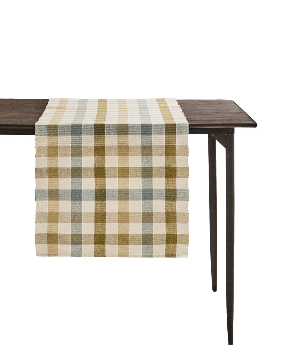Zara Home дорожка на стол из хлопка, клетка, 160 50 см