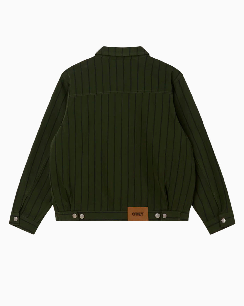 Куртка джинс. Obey Stripe Zip Up Jacket