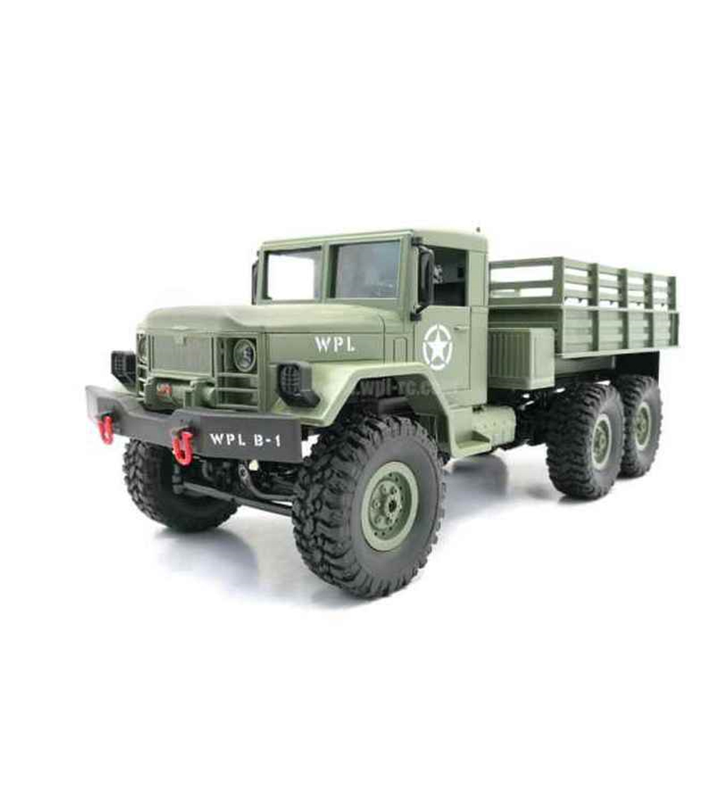 Радиоуправляемая машина WPL B-16R военный грузовик (серый) 6WD 2.4G 1/16 RTR