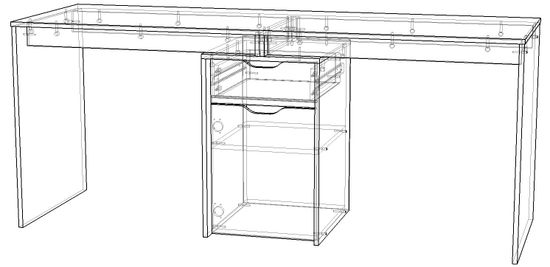 Стол ГРАНД-ЛАВОРО-6 левый