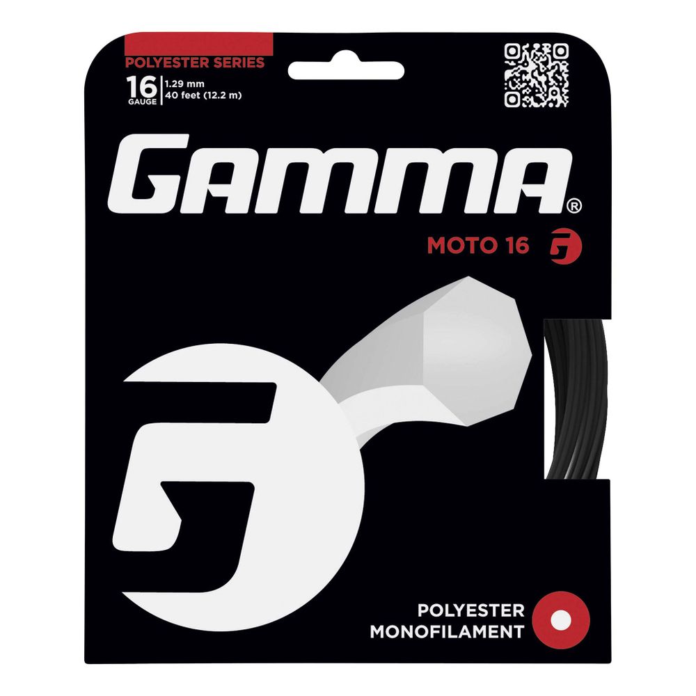 Струны теннисные Gamma Moto String Set 12,2m - Black