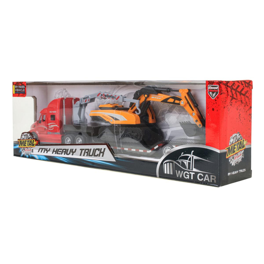 Автовоз ин. + 1 машинка, коробка W2218-10M