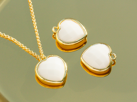 Подвеска "Сердце" 15мм, из керамики