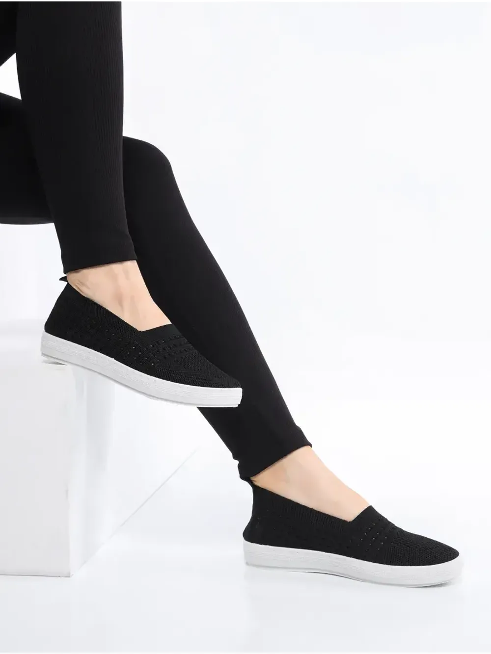 Мокасины летние текстильные