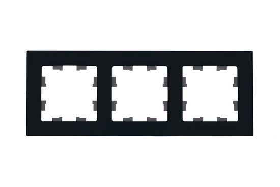 Рамка 3-м AtlasDesign Nature натур. стекло черн. SE ATN361003