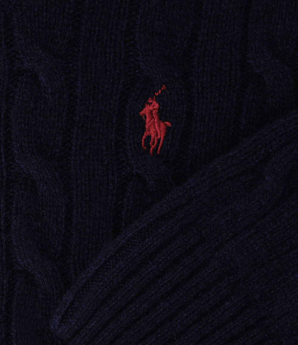 Wełniany свитер POLO RALPH LAUREN - темно-синий(877375)