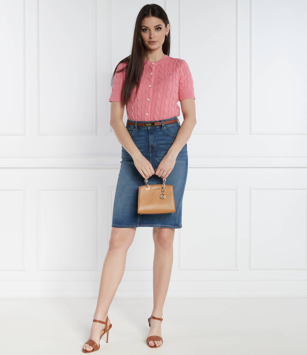 Кожаная сумка-трапеция CYNTHIA Michael Kors - коричневый(32S4GCYC1T)